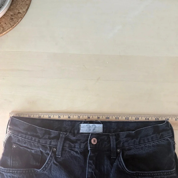 We the free black straight leg jeans -32 - Picture 4 of 6